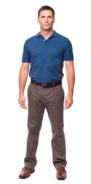 A man standing beside the About page links