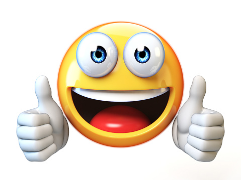 Smiley giving a thumbs up